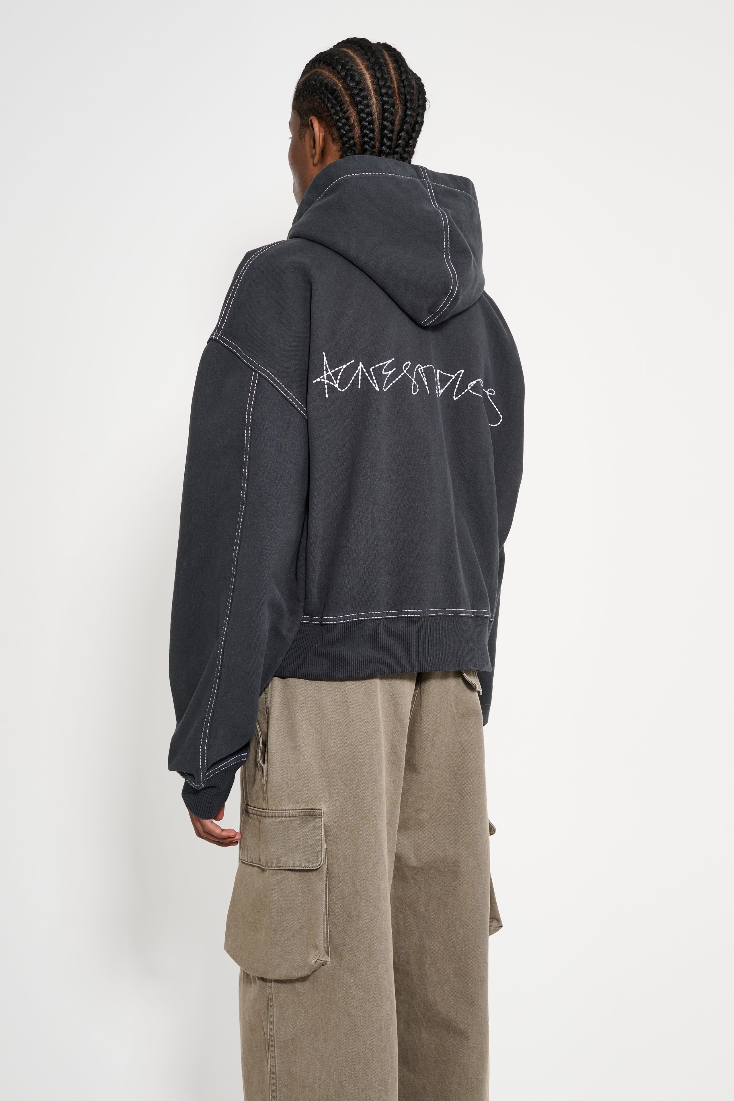 Acne Studios Hooded Sweatshirt Faded Black
