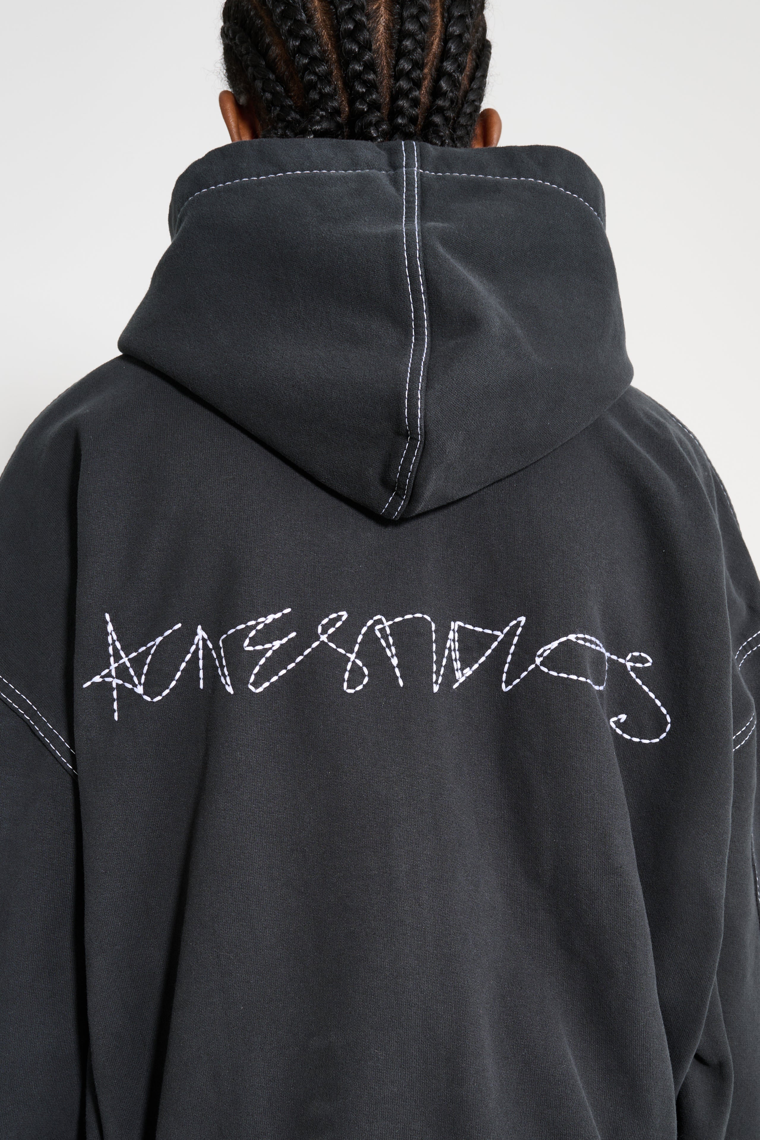 Acne Studios Hooded Sweatshirt Faded Black