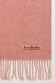 Acne Studios Fringe Wool Scarf Narrow Rose Melange