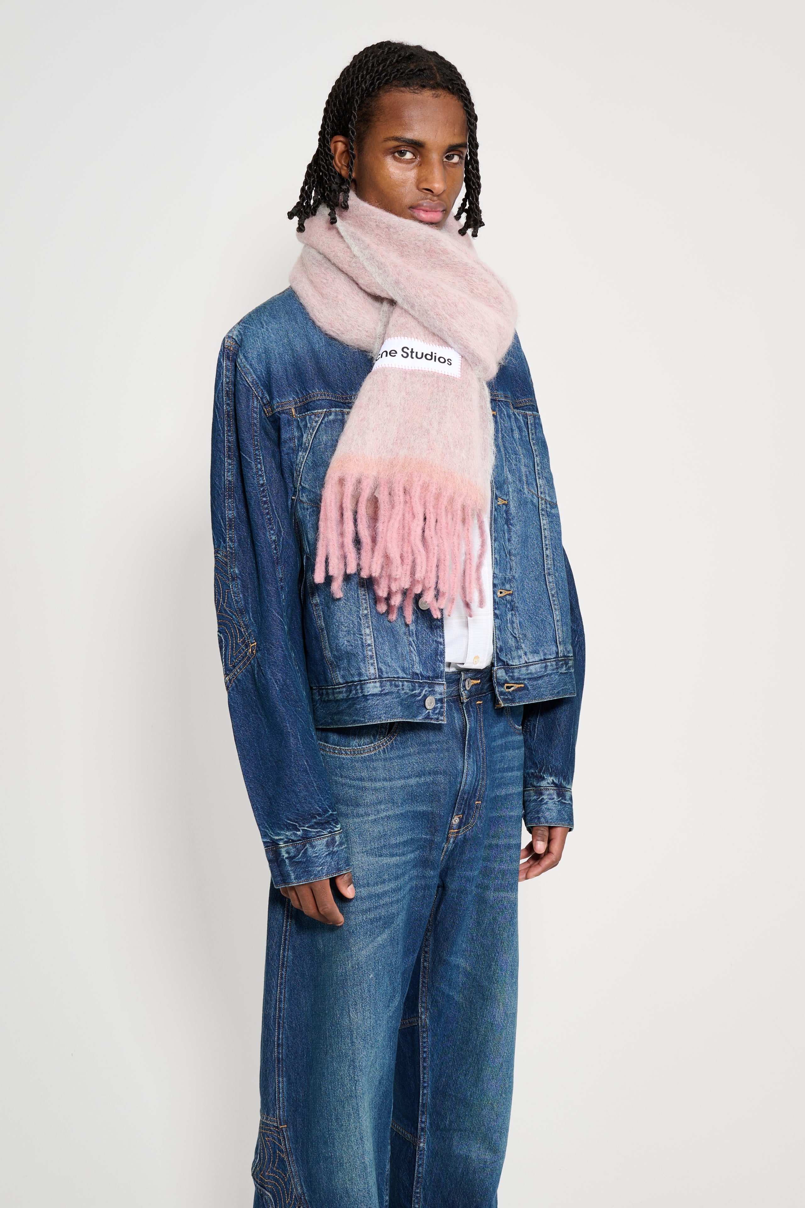 Acne Studios Heavy Scarf Dusty Pink