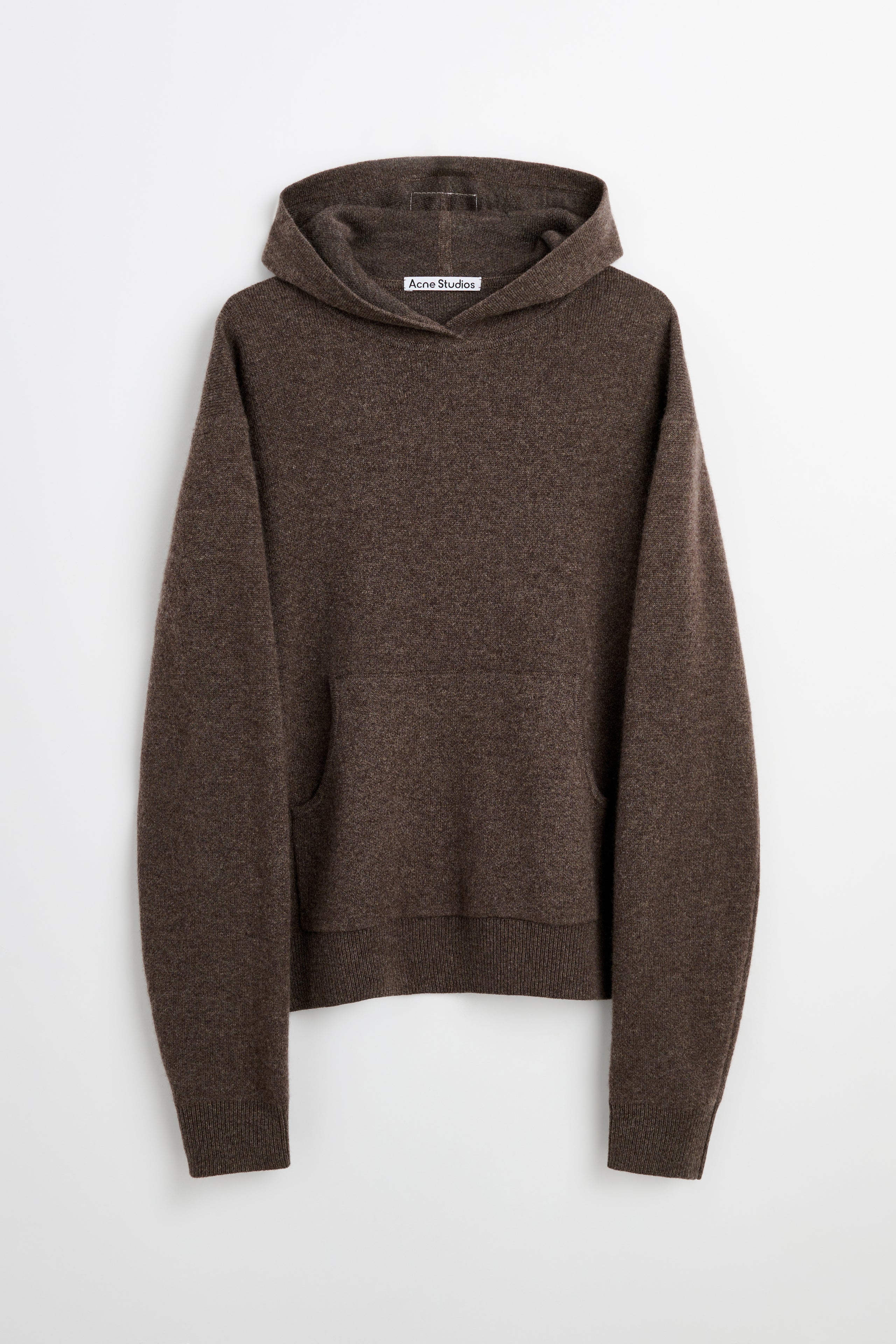Acne Studios Knitted Hoodie Walnut Brown