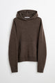 Acne Studios Knitted Hoodie Walnut Brown