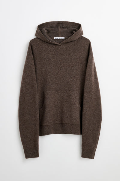 Acne Studios Knitted Hoodie Walnut Brown – Très Bien