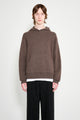 Acne Studios Knitted Hoodie Walnut Brown