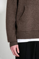 Acne Studios Knitted Hoodie Walnut Brown