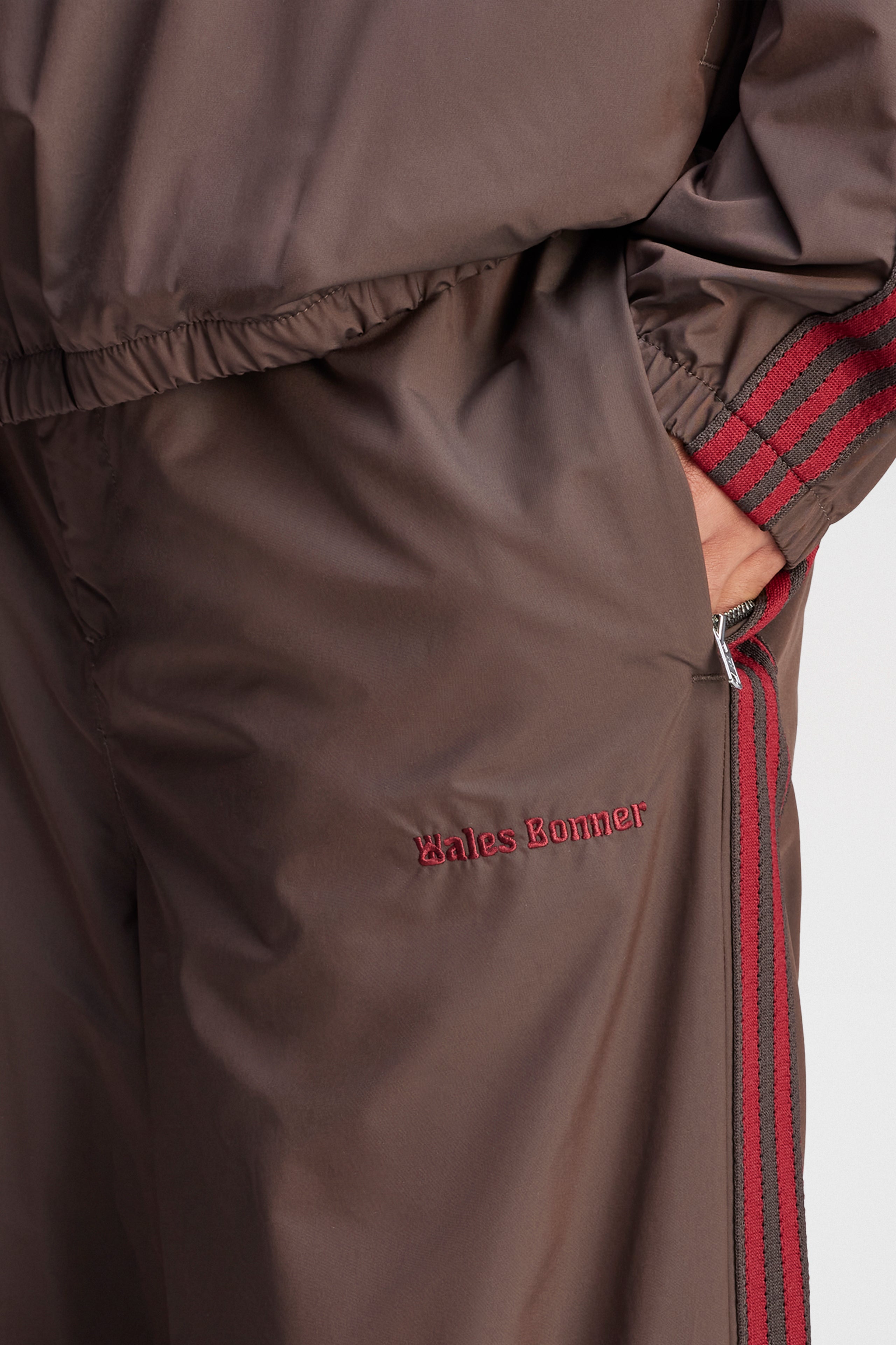 adidas Originals by Wales Bonner Nylon Track Pants Night Brown