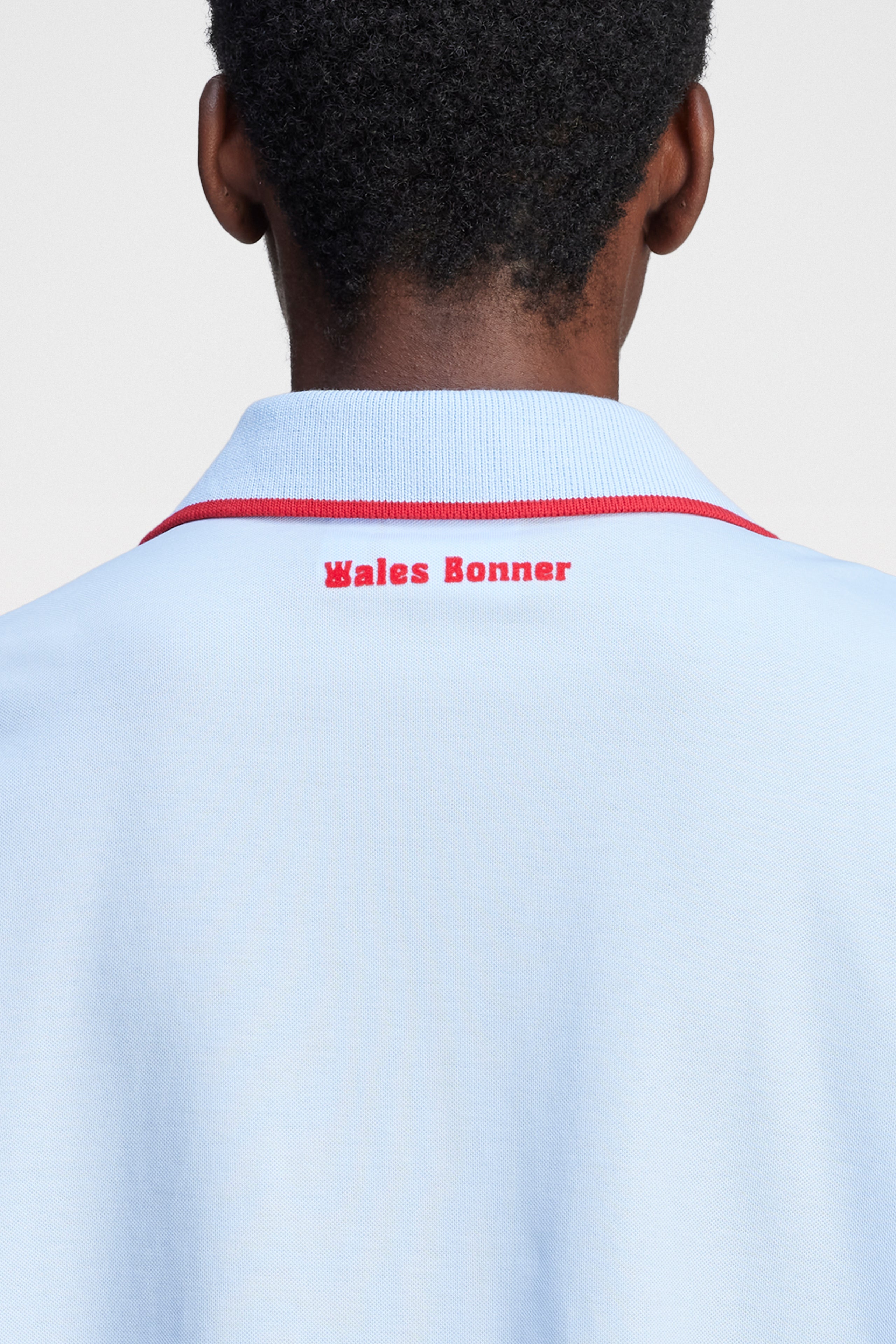 adidas Originals by Wales Bonner Short Sleeve Polo Glow Blue F19