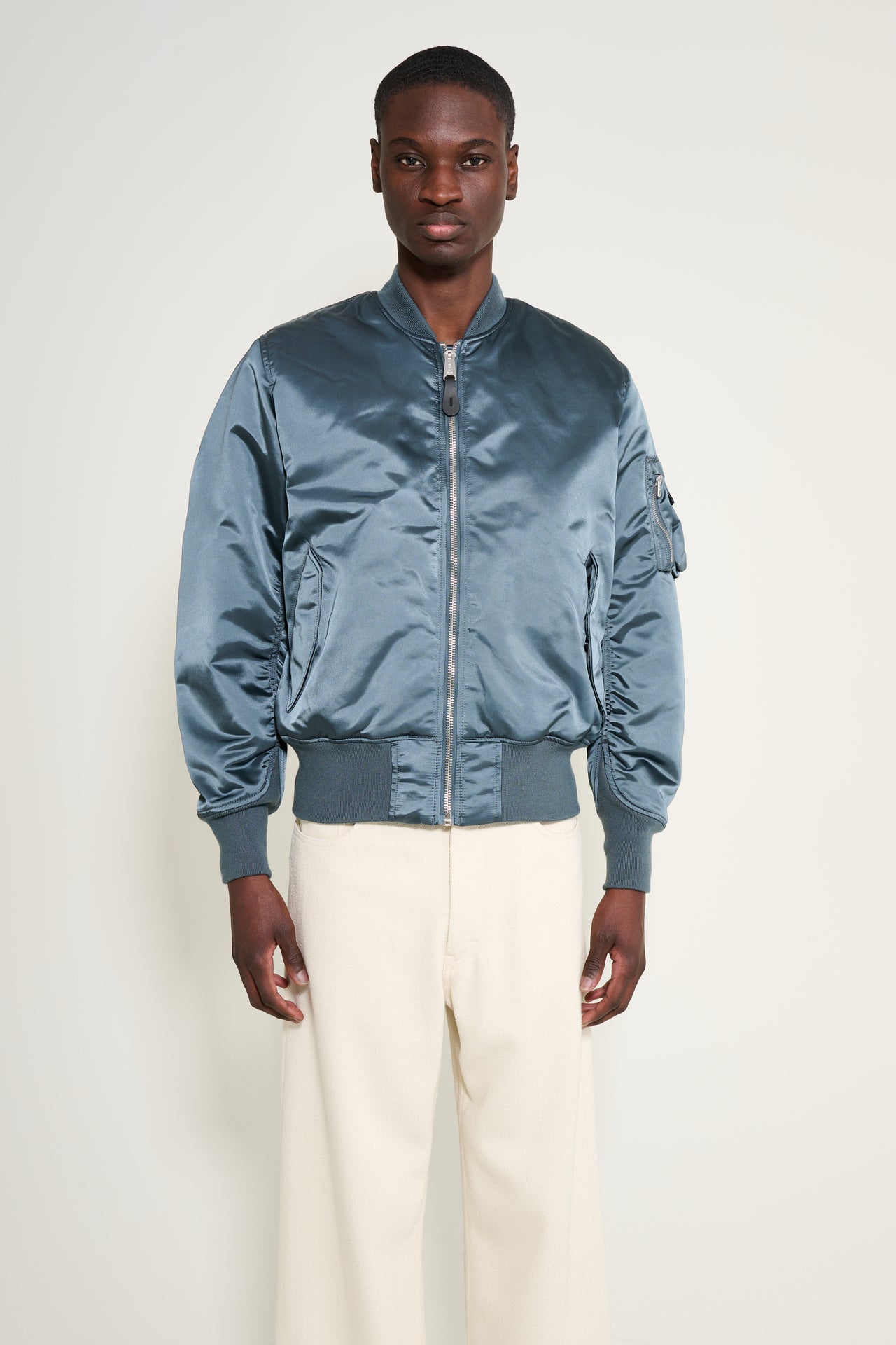 Alpha Industries MA-1 Base Flight Jacket Denim Blue
