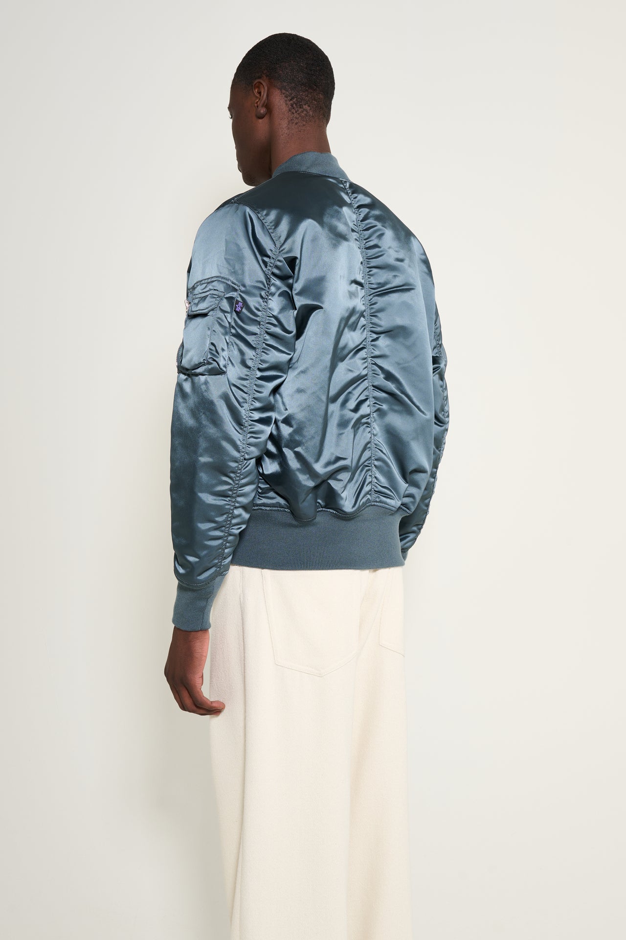 Alpha Industries MA-1 Base Flight Jacket Denim Blue
