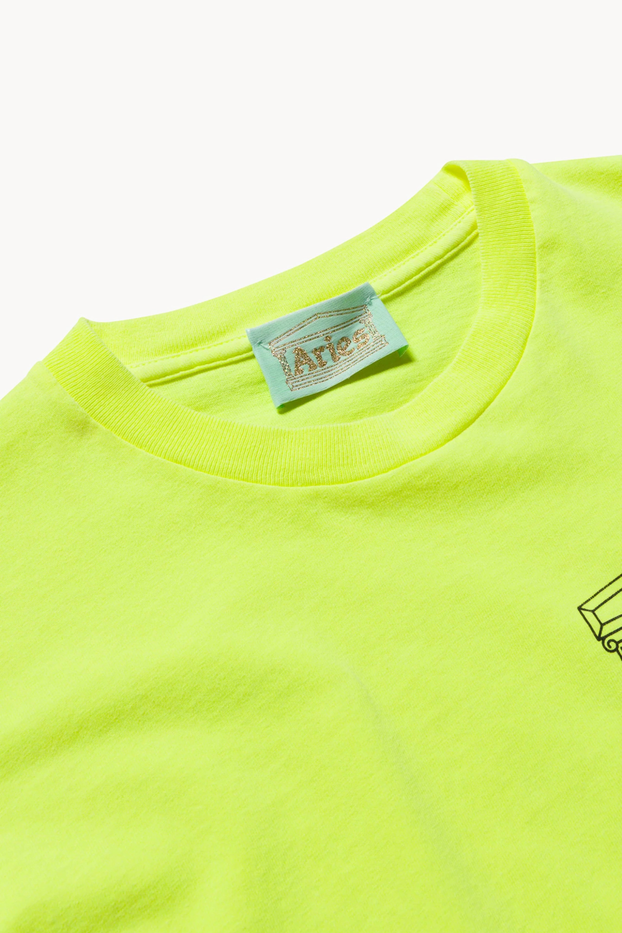 Aries Temple SS Tee Baby Fluoro Yellow