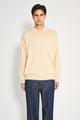 Auralee Cashmere Silk Wool Knit Polo Light Beige