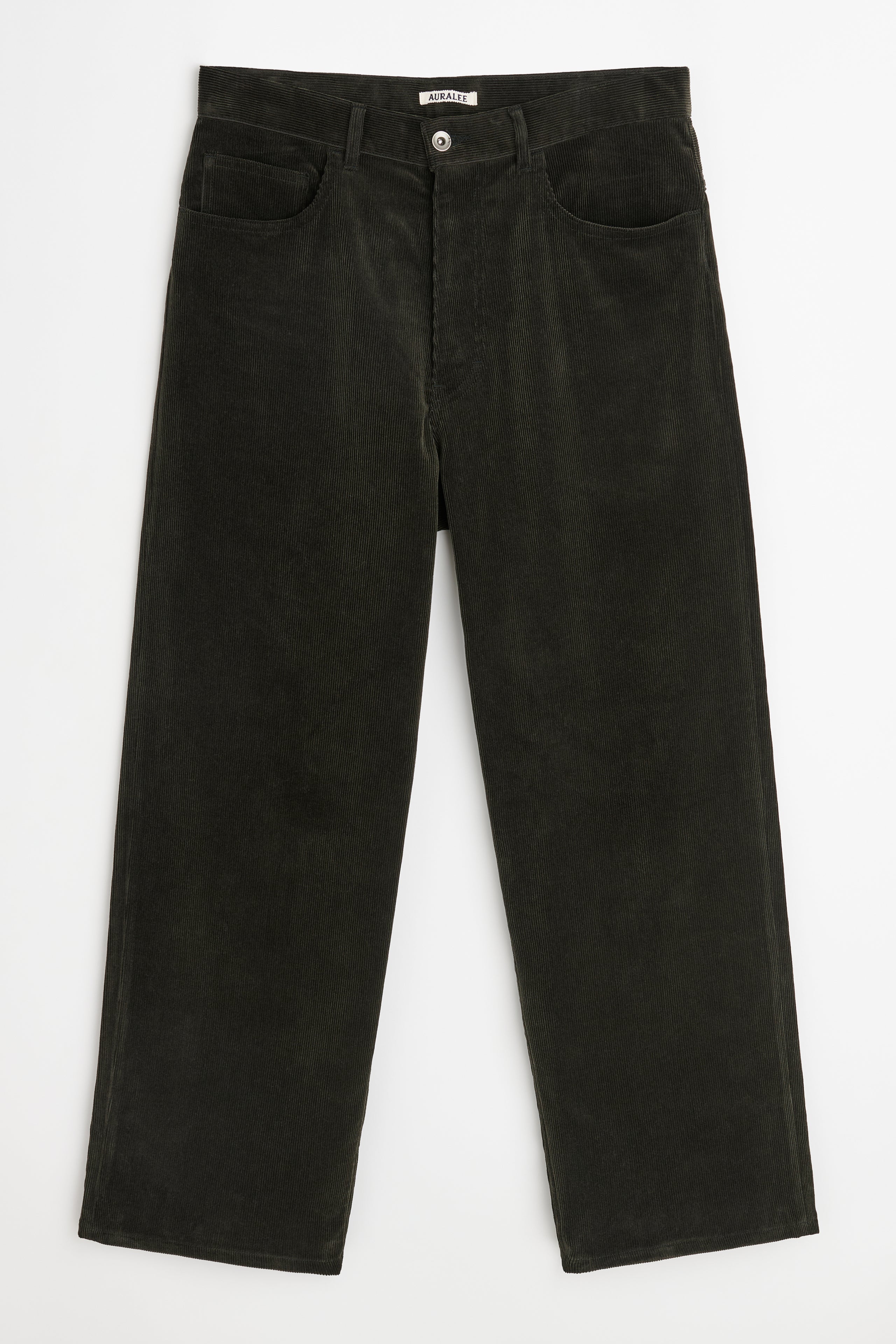 Auralee Finx Corduroy Pants Dark Brown