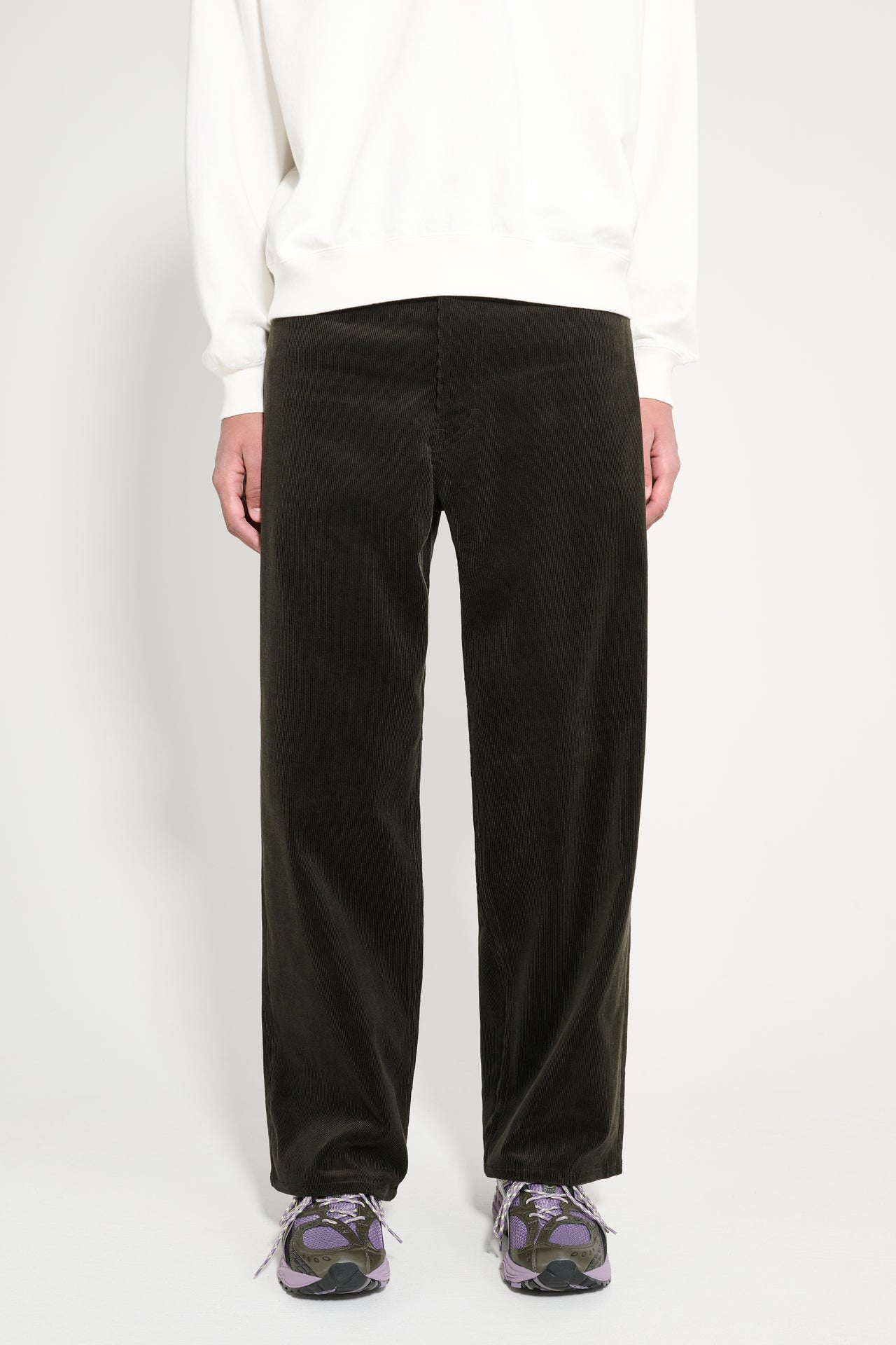 Auralee Finx Corduroy Pants Dark Brown