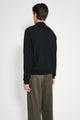 Auralee Shetland Wool Cashmere Knit Cardigan Black