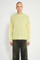 Auralee Kid Mohair Sheer Knit P/O Lime Yellow