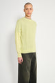 Auralee Kid Mohair Sheer Knit P/O Lime Yellow