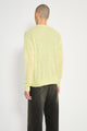 Auralee Kid Mohair Sheer Knit P/O Lime Yellow