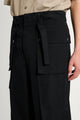 Auralee Wool Herringbone Cargo Pants Black