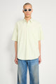 Auralee Washed Finx Twill Big Half Sleeved Shirt Light Green