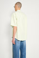 Auralee Washed Finx Twill Big Half Sleeved Shirt Light Green