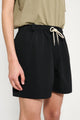 Auralee Wool Max Canvas Shorts Black