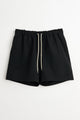 Auralee Wool Max Canvas Shorts Black