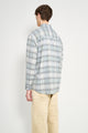Auralee Super Light Wool Check Shirt Blue Green Check