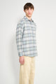 Auralee Super Light Wool Check Shirt Blue Green Check