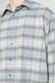 Auralee Super Light Wool Check Shirt Blue Green Check
