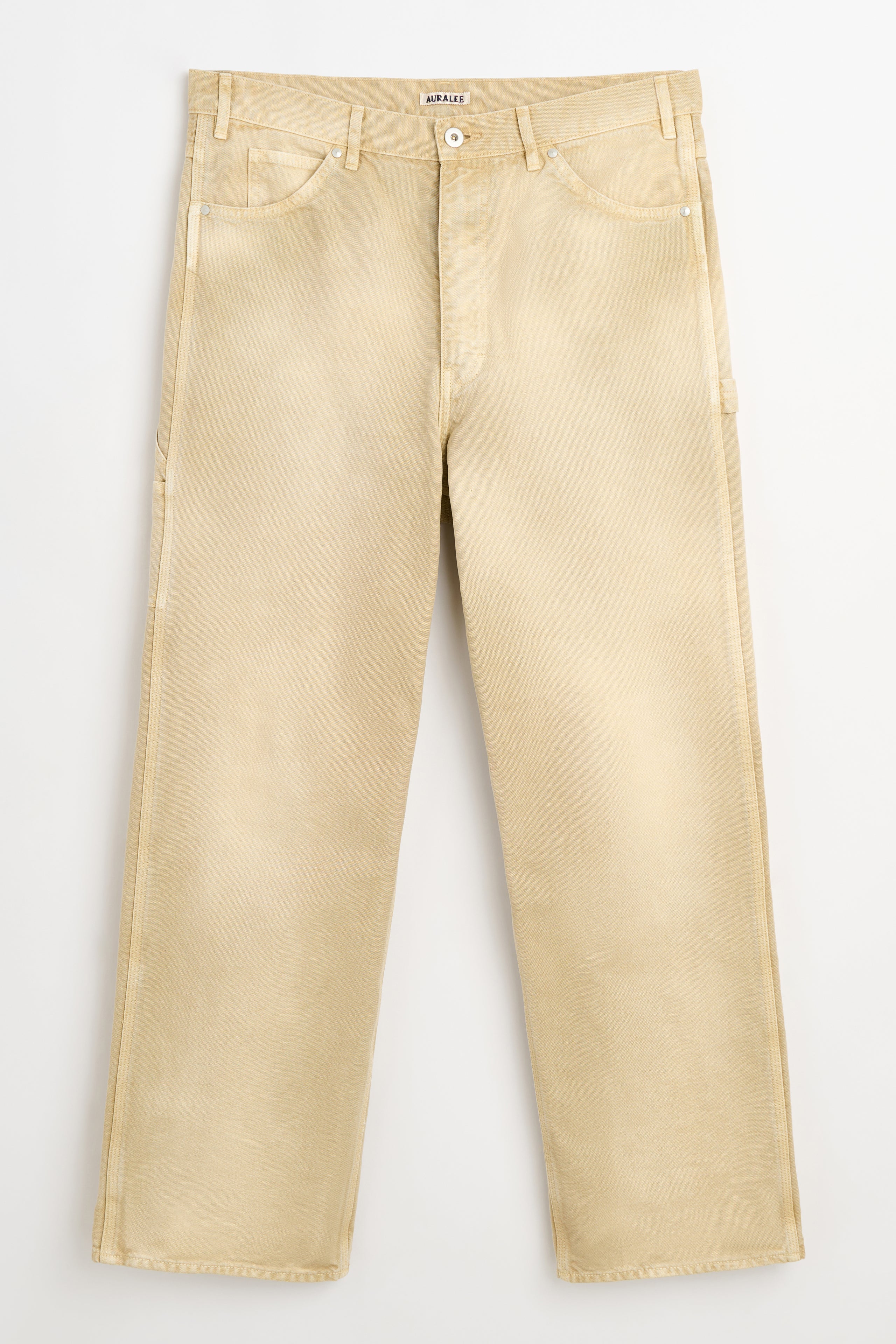 Auralee Organic Cotton Duck Pants Light Beige