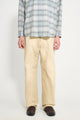 Auralee Organic Cotton Duck Pants Light Beige