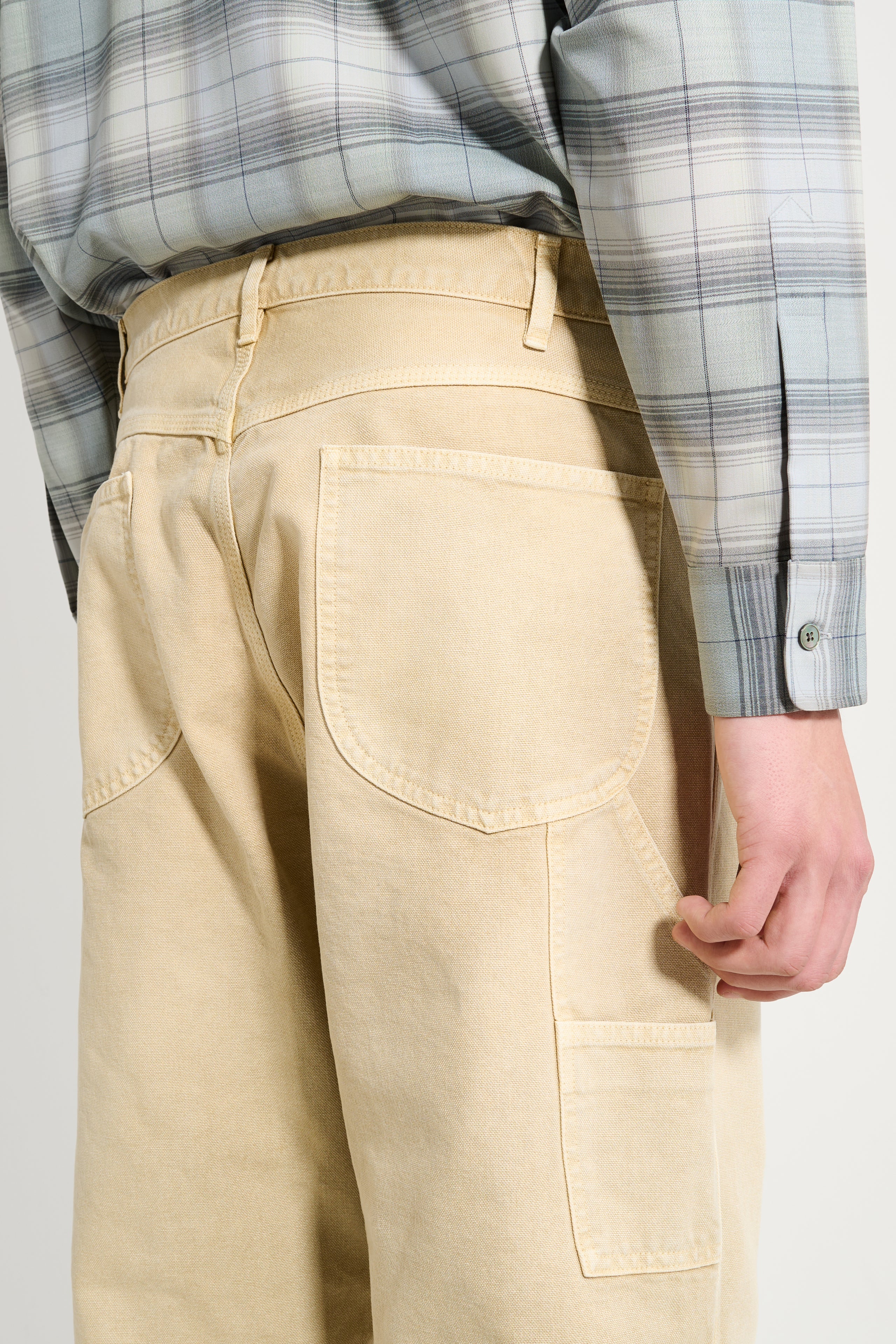 Auralee Organic Cotton Duck Pants Light Beige