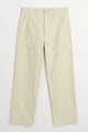 Auralee Washed Baggy Satin Bleached Baker Pants Dusty Ivory