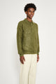 Auralee Brushed Super Kid Mohair Knit Polo Olive