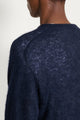 Auralee Baby Suri Alpaca Sheer Knit P/O Navy