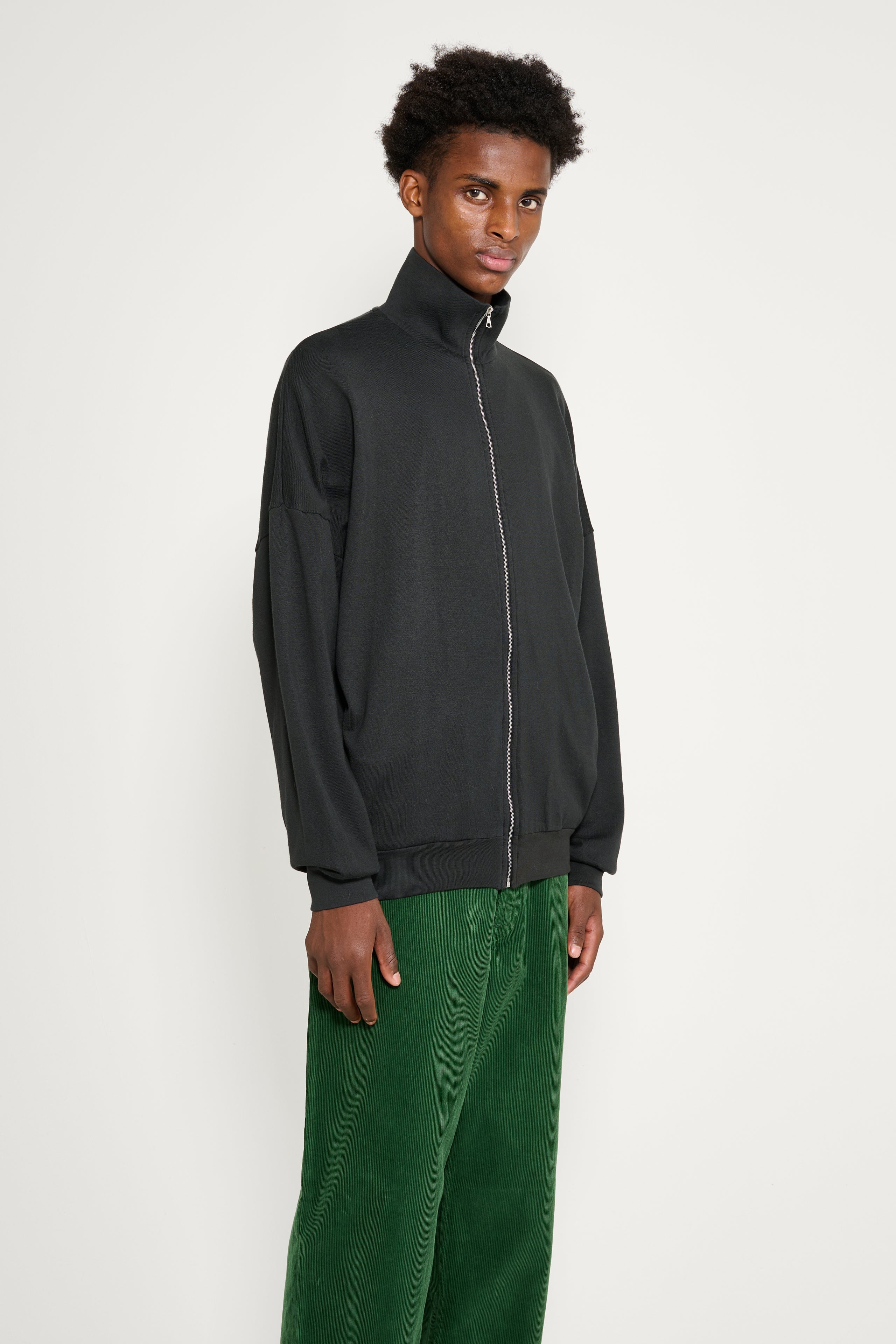 Auralee Super High Gauge Sweat Zip Blouson Ink Black