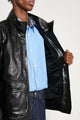 Auralee Lamb Leather Zip Blouson Black