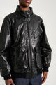 Auralee Lamb Leather Zip Blouson Black