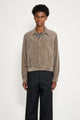 Auralee Pigment Dyed Finx Corduroy Blouson Olive Brown