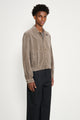 Auralee Pigment Dyed Finx Corduroy Blouson Olive Brown
