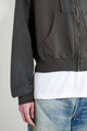 Auralee Product Dyed Pima Light Zip Hoodie Ink Black