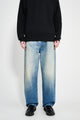 Auralee Selvedge Faded Heavy Denim Wide Pants Faded Indigo