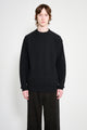 Auralee Super Fine Wool Rib Knit Pullover Black