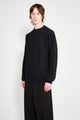 Auralee Super Fine Wool Rib Knit Pullover Black