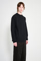 Auralee Super Fine Wool Rib Knit Pullover Black