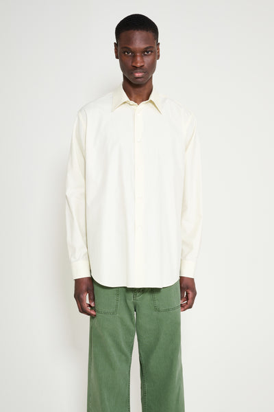 Auralee Washed Finx Twill Shirt Vanilla – Très Bien