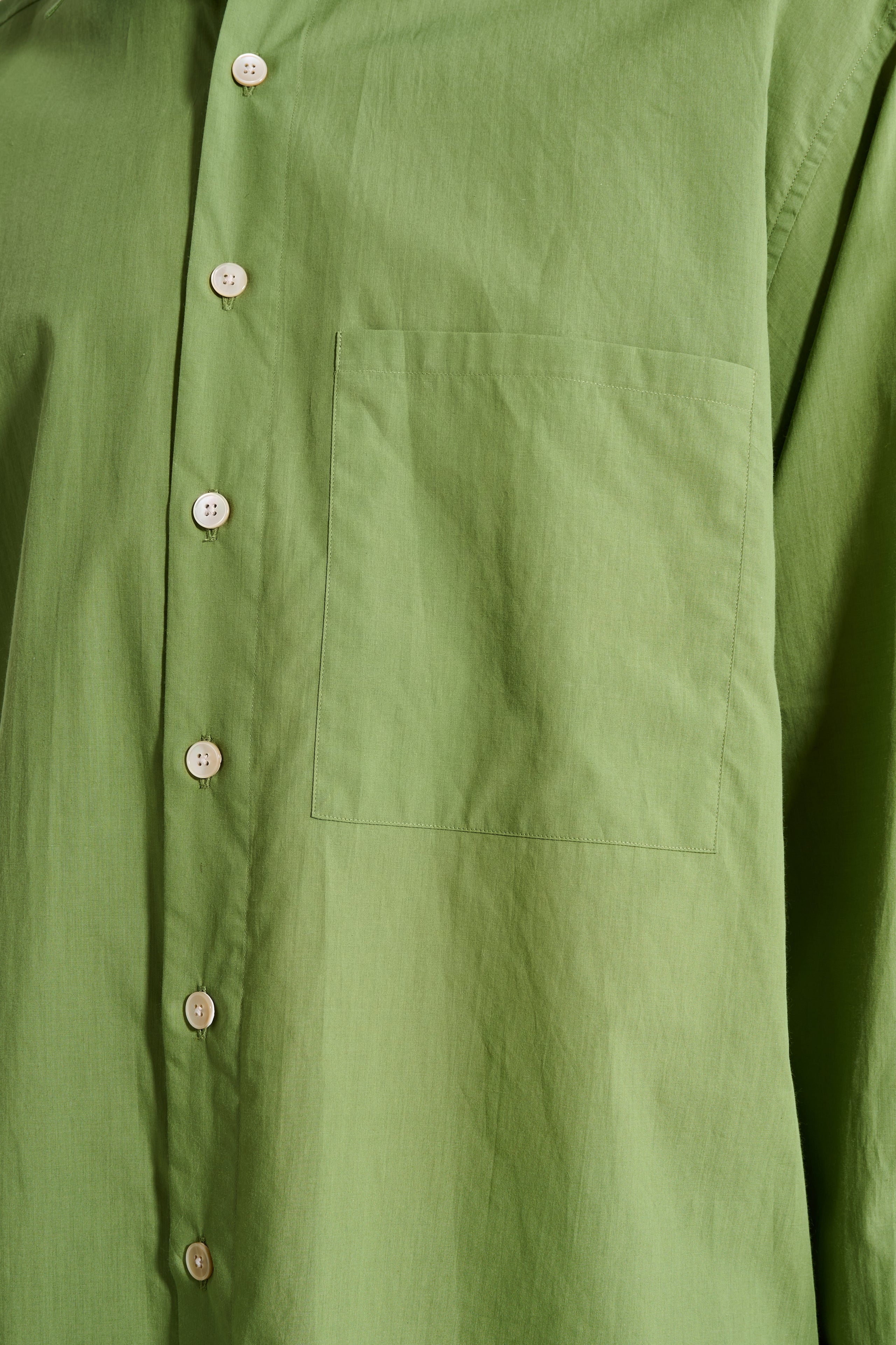 Auralee Super Fine Cotton Lawn Shirt Dusty Green