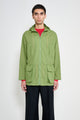 Auralee Super Fine Cotton Lawn Hooded Blouson Dusty Green