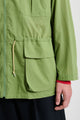 Auralee Super Fine Cotton Lawn Hooded Blouson Dusty Green