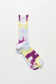 Auralee Giza High Gauge Tie-Dye Socks Light Blue / Purple